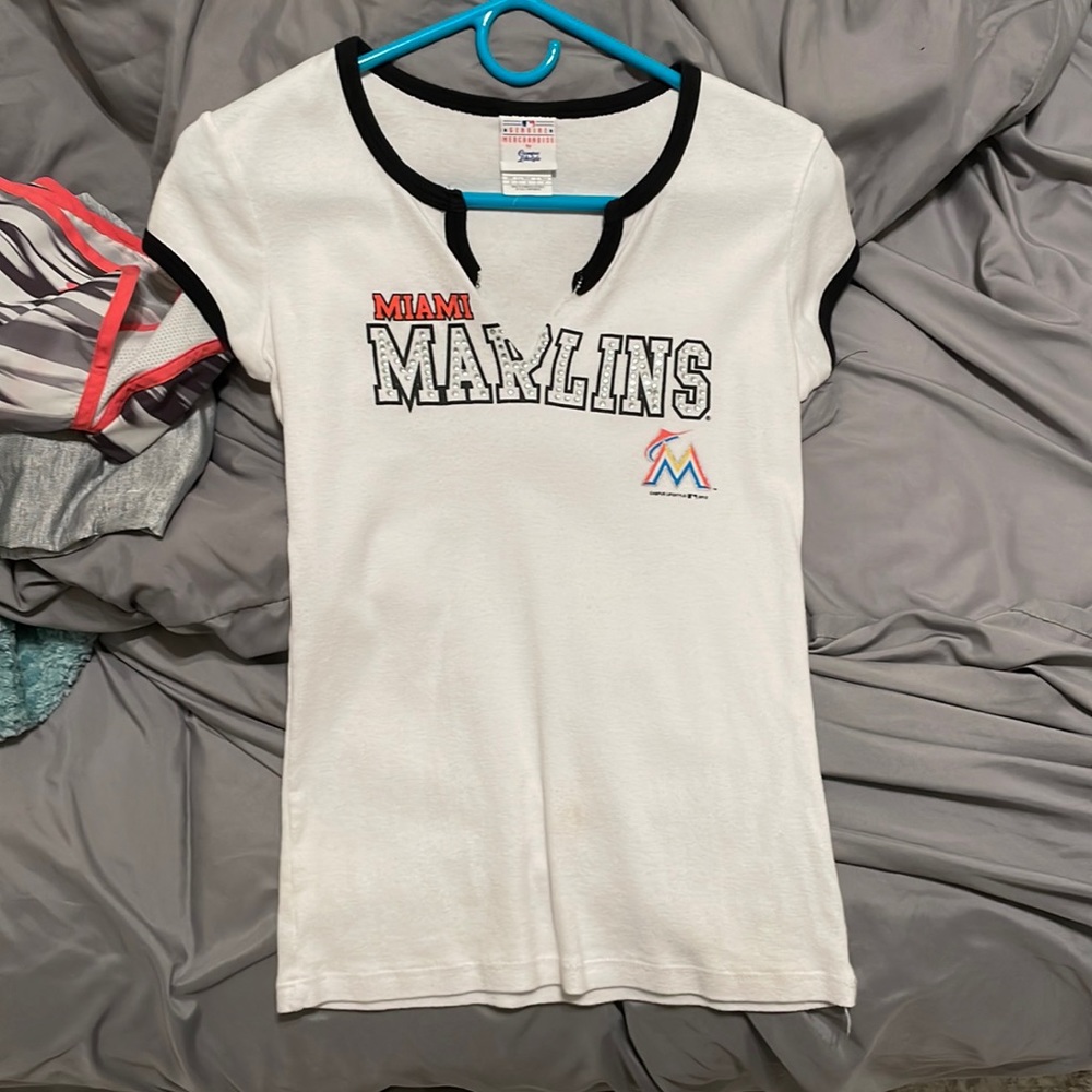 Miami Marlins V-Neck Top
